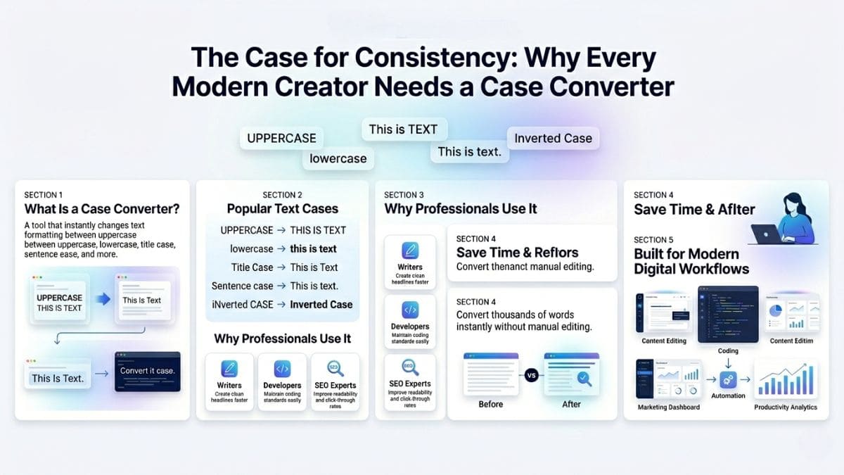 Writer using a title case converter to fix blog headings instantly