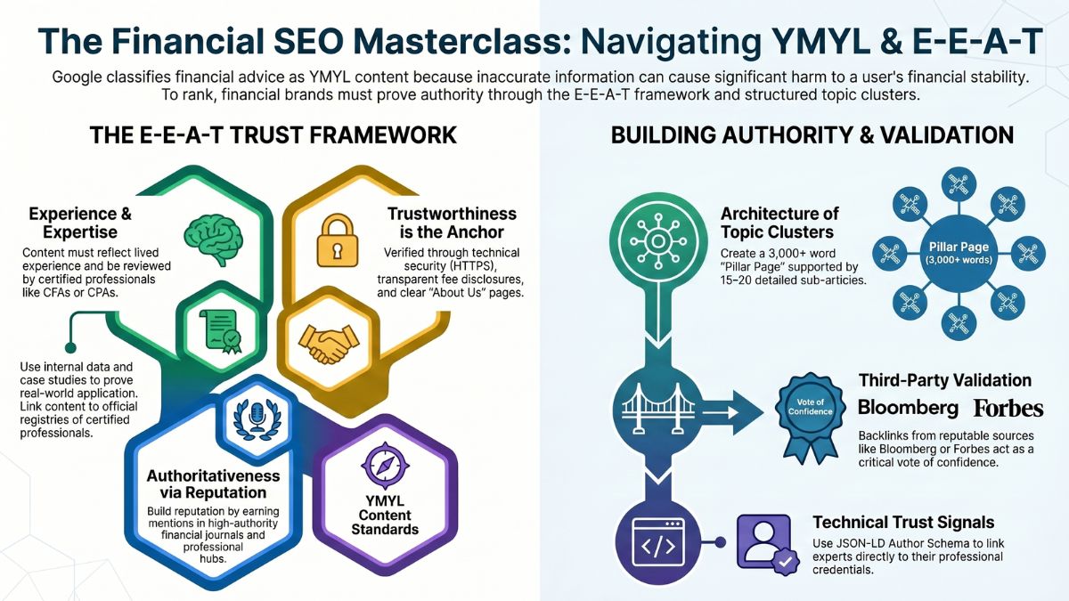 SEO Strategies for Financial Services: A Masterclass in YMYL & E-E-A-T
